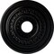 Ekena Millwork Orleans Ceiling Medallion (Fits Canopies up to 4 5/8"), 17 5/8"OD X 3 5/8"ID X 1 7/8"P, Jet Black CM17OLBLF - alternate 1